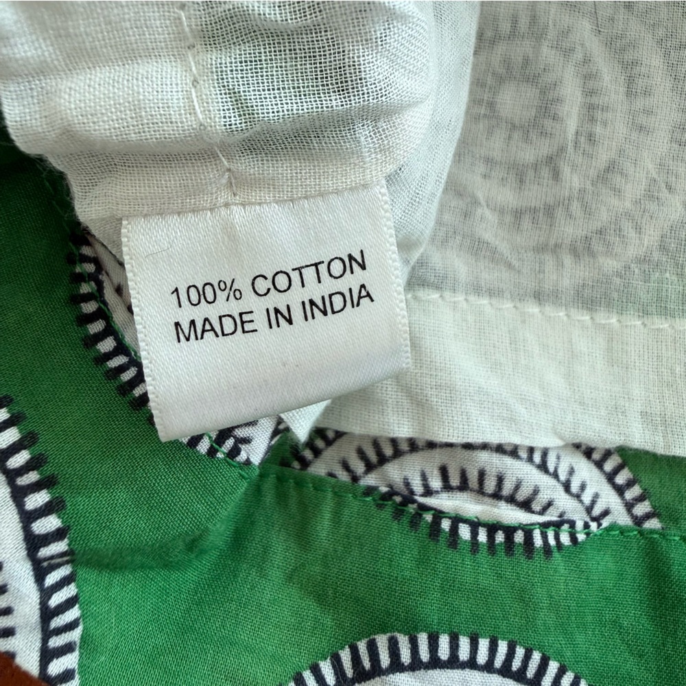 Layla Green Cotton Circle Pattern Mini Dress - image 5